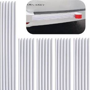 Rubber Bond DIY Car Bumper Protectors 5 Pack - Strong Self-Adhesive Rubber Bumper Guards for Cars - No-Residue Anti-Scratch & Anti-Collision Rubber Bumper Car Protection Strips - Black