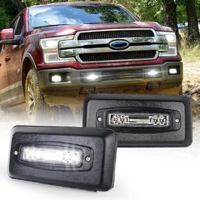 Bumper Guards Pad with LED Lights 300% Brighter Replacement Inserts End Caps for 2018-2020 Ford F150