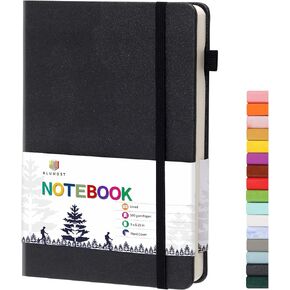 Lined Journal Notebooks with Pen Loop, Hardcover Notebook Journal for Work, 100Gsm Premium Thick Paper with Inner Pocket, Medium 5"x8.25", (Purple)