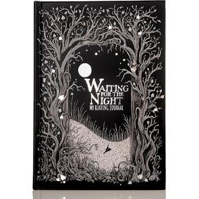 CON*QUEST Conquest Journals Waiting for the Night Readers Journal, Gothic Inspired, 150 Pages, 6"x8.5", Lay-Flat Binding, 2 Ribbon Bookmarks, 1 Bookish Sticker Sheet