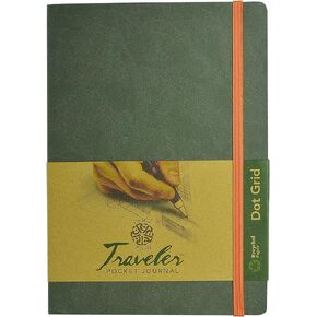 Pentalic 3" x 4" Pocket Sketchbook Traveler Journal, 160 Pages, Black