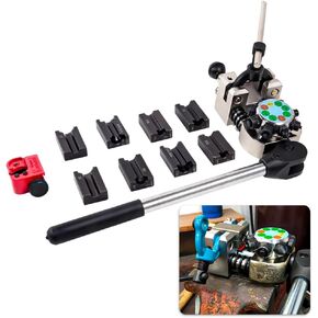 leaptrend Professional Turret Brake Line Flaring Tool Kit, 45 Degree Single, Double, and Bubble Flares for 3/16", 1/4", 5/16", 3/8" Tube Size Suitable for Soft Metal of Steel and Copper Lines