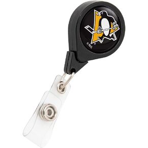 Pittsburgh Penguins NHL Team Retractable Badge Holder Ticket Clip Reel ID