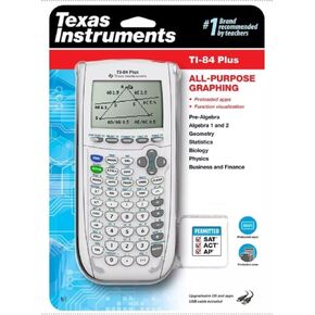 Texas Instruments Ti-84 Plus Graphing Calculator, White