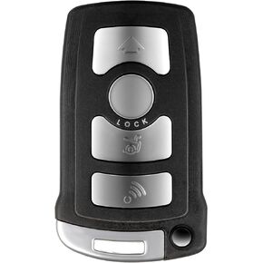 ECCPP Uncut 315MHz Keyless Entry Remote Key Fob Replacement for BMW 745i 745Li 760Li 760i 750i 750Li LX8766S KR55WK49127 KR55WK49123 (Pack of 2)