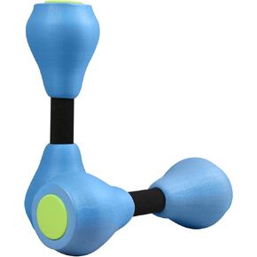 VIDELLY 2 Pieces Water Dumbbells Aquatic Exercise Dumbbells Pool Fitness Water Aerobic Exercise Foam Dumbbells Pool Resistance Sports EVA Foam Dumbbell Set Water Fitness Equipment for Weight Loss