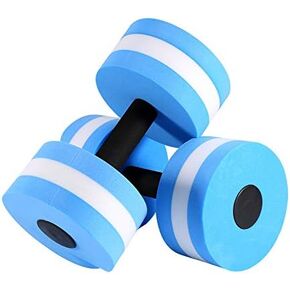 Water Dumbbell, EVA Water Aerobics Weights Dumbbell Foam Aquatic Barbell Hand Bars for Man Woman Swimming Pool Fitness Exercise