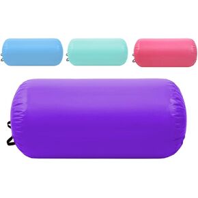 Air Barrel Back Roller Inflatable Tumbling Mat with Electric Pump,Tumble Track Gymnastic Equipment Exercise Mats for Home Use,Gym Training,Cheer leading,Yoga…