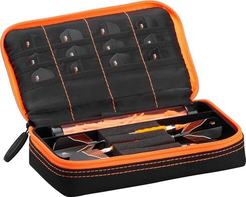 Casemaster Plazma Dart Case for Soft and Steel Tip Darts, Holds 3 Darts and Features Built-In Storage Tube and Pockets for Flights, Tips, Shafts, and Personal Items in Saudi Arabia