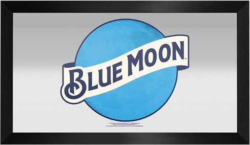 العلامة التجارية Gameroom Blue Moon مرآة شريطية مؤطرة باللون الأسود in Kuwait