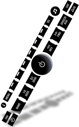 طقم إصلاح أزرار لوحة أجهزة القياس من OxGord BSRK-GM02 لشاحنات الالتقاط المختارة من GMC وSilverado in Kuwait