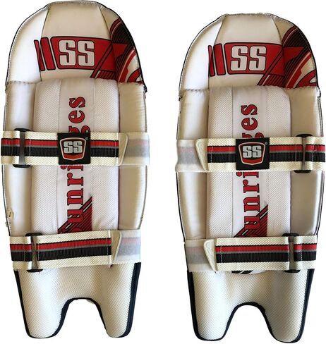 SS Cricket Aerolite Wicket Keeping Legguard, Adult Size, Navy Blue Color in Saudi Arabia