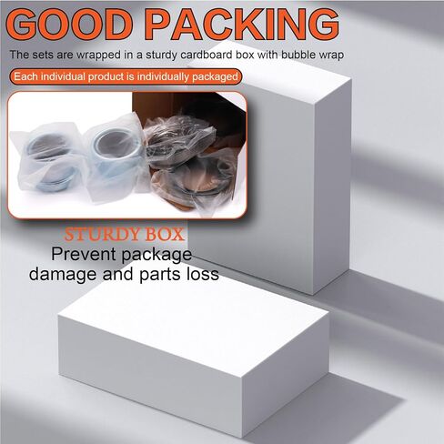 Tuijodaix L68149 L44649 3500lb قارب مقطورة محور العجلة مجموعة تحمل مع 171255 تيرابايت أختام الشحوم، دبابيس كوتر، 1.98 "أغطية الغبار، صواميل المحور وغسالات للمغزل رقم 84 (مجموعتان) in Kuwait