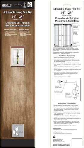Pair of Swing Arm with Ball Finial, Antique Brass, 14 by 24-Inch in Kuwait
