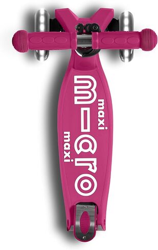 Micro Kickboard - Maxi Deluxe Foldable LED - Three Wheeled, Lean-to-Steer, Fold-to-Carry Swiss-Designed Micro Scooter for Kids with Motion-Activated Light-Up Wheels for Ages 5-12 in Kuwait