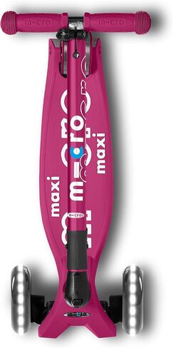 Micro Kickboard - Maxi Deluxe Foldable LED - Three Wheeled, Lean-to-Steer, Fold-to-Carry Swiss-Designed Micro Scooter for Kids with Motion-Activated Light-Up Wheels for Ages 5-12 in Kuwait