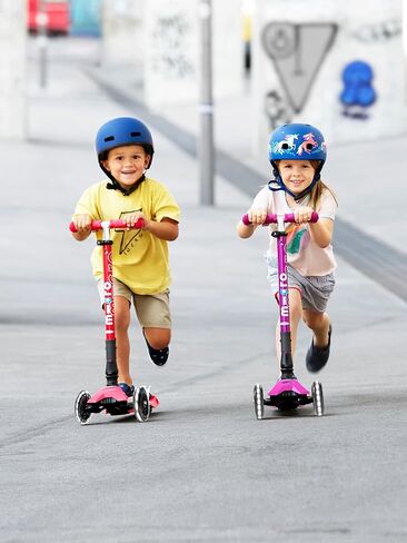 Micro Kickboard - Maxi Deluxe Foldable LED - Three Wheeled, Lean-to-Steer, Fold-to-Carry Swiss-Designed Micro Scooter for Kids with Motion-Activated Light-Up Wheels for Ages 5-12 in Kuwait