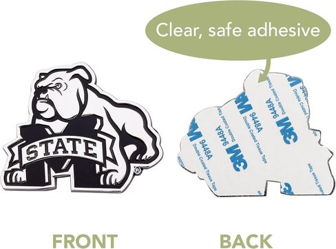 Desert Cactus Mississippi State University Metal 3D Auto Car Emblem Sticker Chrome Bulldogs MSU Emblems Premium Metal Car Truck in Saudi Arabia