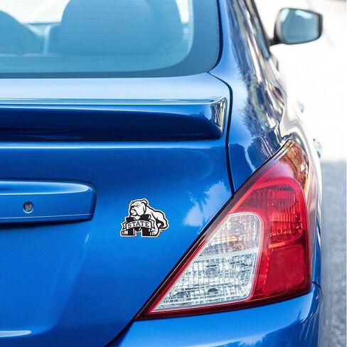 Desert Cactus Mississippi State University Metal 3D Auto Car Emblem Sticker Chrome Bulldogs MSU Emblems Premium Metal Car Truck in Saudi Arabia