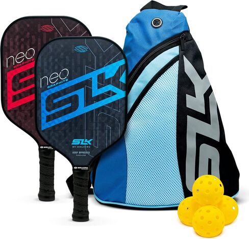 2024 SLK by Selkirk Pickleball Paddles | Featuring a Multilayer Fiberglass and Graphite Pickleball Paddle Face | SX3 Honeycomb Core | Pickleball Rackets Designed in The USA for Traction and Stability in Saudi Arabia