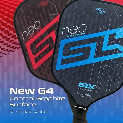 2024 SLK by Selkirk Pickleball Paddles | Featuring a Multilayer Fiberglass and Graphite Pickleball Paddle Face | SX3 Honeycomb Core | Pickleball Rackets Designed in The USA for Traction and Stability in Saudi Arabia