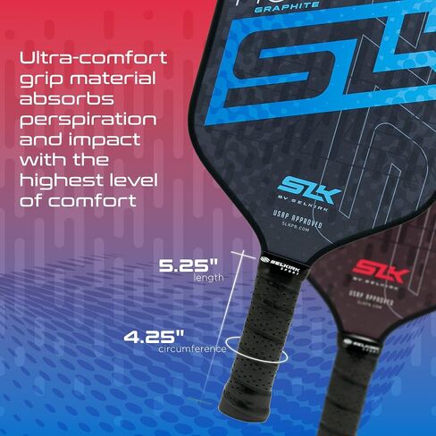 2024 SLK by Selkirk Pickleball Paddles | Featuring a Multilayer Fiberglass and Graphite Pickleball Paddle Face | SX3 Honeycomb Core | Pickleball Rackets Designed in The USA for Traction and Stability in Saudi Arabia