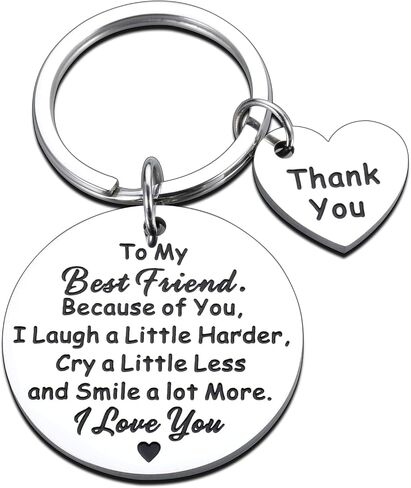 Friendship Gifts for Best Friend Gift for coworkers female Sentimental Gift for Women Birthday Gifts for Best Friends, Thank You Gift for Friend Coworker Bestie Sister Keychain Gift in Saudi Arabia