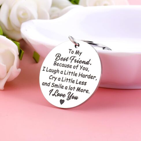 Friendship Gifts for Best Friend Gift for coworkers female Sentimental Gift for Women Birthday Gifts for Best Friends, Thank You Gift for Friend Coworker Bestie Sister Keychain Gift in Saudi Arabia