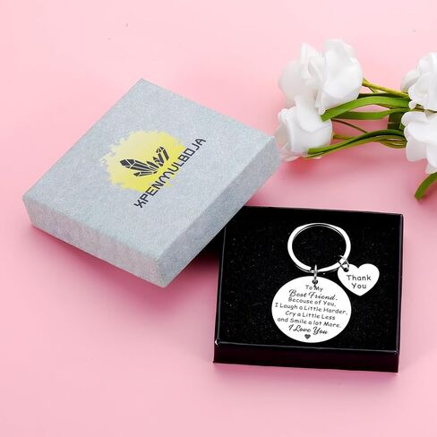 Friendship Gifts for Best Friend Gift for coworkers female Sentimental Gift for Women Birthday Gifts for Best Friends, Thank You Gift for Friend Coworker Bestie Sister Keychain Gift in Saudi Arabia