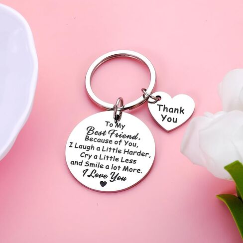 Friendship Gifts for Best Friend Gift for coworkers female Sentimental Gift for Women Birthday Gifts for Best Friends, Thank You Gift for Friend Coworker Bestie Sister Keychain Gift in Saudi Arabia