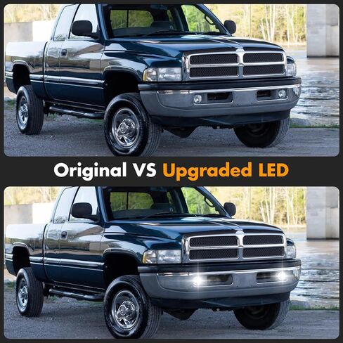 مصابيح ضباب LED مع DRL متوافقة مع دودج رام 1500 2500 3500 1994 1995 1996 1997 1998 1999 2000 2001 2002 استبدال مصابيح الضباب للقيادة، 4 أوضاع إضاءة in Kuwait