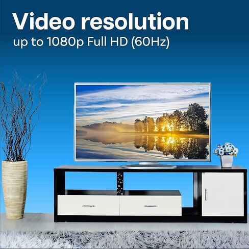 محول كابل MMOBIEL DVI إلى DVI - وصلة مزدوجة ذكر DVI-D إلى وصلة مزدوجة ذكر DVI-D - محول كابل الفيديو يدعم الشاشة والكمبيوتر الشخصي والتلفزيون والألعاب وجهاز العرض - 1080 بكسل عالي الدقة 60 هرتز - موصل ذهبي 5 أقدام / 1.5 متر in Kuwait