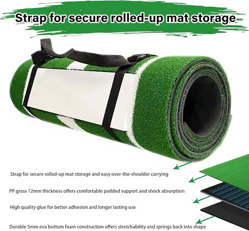 حصيرة رمي الكرة اللينة من Vaolvpant مقاس 10'x3' المحمولة لرمي الكرة اللينة لممارسة التمارين في الهواء الطلق in Kuwait