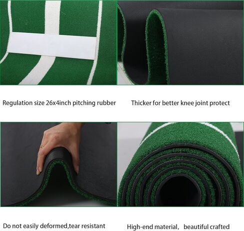 حصيرة رمي الكرة اللينة من Vaolvpant مقاس 10'x3' المحمولة لرمي الكرة اللينة لممارسة التمارين في الهواء الطلق in Kuwait