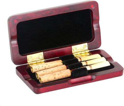 صندوق تخزين Kmise Oboe Reeds من خشب القيقب لـ 3 قطع من ملحقات الأجزاء الموسيقية ذات اللون الكهرماني (MI1753) in Saudi Arabia