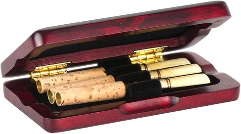 صندوق تخزين Kmise Oboe Reeds من خشب القيقب لـ 3 قطع من ملحقات الأجزاء الموسيقية ذات اللون الكهرماني (MI1753) in Saudi Arabia