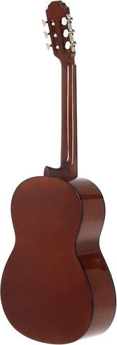GEWA Classical Guitar BASICPLUS 4/4، جيتار الأطفال (أعلى شجرة التنوب، ظهر وجوانب خشب الزيزفون، طلاء طلاء عالي اللمعان، حنق فضي من النيكل، موالفات مطلية بالكروم، مثالية للأطفال من سن 12 عامًا فما فوق) in Kuwait