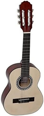 GEWA Classical Guitar BASICPLUS 4/4، جيتار الأطفال (أعلى شجرة التنوب، ظهر وجوانب خشب الزيزفون، طلاء طلاء عالي اللمعان، حنق فضي من النيكل، موالفات مطلية بالكروم، مثالية للأطفال من سن 12 عامًا فما فوق) in Kuwait