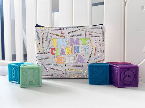حقيبة مكياج WCGXKO Clarinet Player Gift In My Clarinet Era Music Lover Zipper Pouch (B-ClarinetEra) in Saudi Arabia