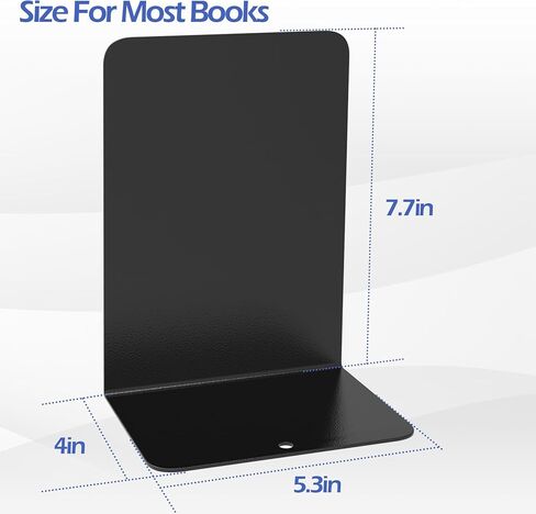 نهايات الكتب، نهايات الكتب، نهايات الكتب للأرفف، نهايات الكتب للأرفف، نهايات الكتب للكتب الثقيلة، نهايات الكتب المعدنية للأرفف، حامل كتب لدفاتر المكاتب المنزلية، كتب المكتبة (4 قطع، كبيرة) in Kuwait