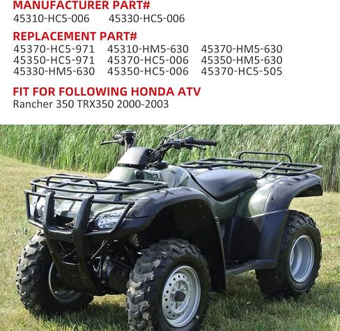 أسطوانات عجلة الفرامل الأمامية لهوندا TRX350 Rancher 350 2000-2003 (يسار ويمين جميع المجموعات الأربعة) TRX350FE/TRX350FM/TRX350TE/TRX350TM، OEM# 45310-HC5-006 45330-HC5-006 in Saudi Arabia