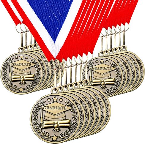 Bucherry Metal Graduation Medallion with Neck Sash Valedictorian Salutatorian Graduation Award Medal for Kids Gifts in Saudi Arabia