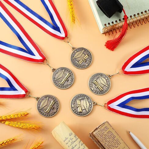 Bucherry Metal Graduation Medallion with Neck Sash Valedictorian Salutatorian Graduation Award Medal for Kids Gifts in Saudi Arabia