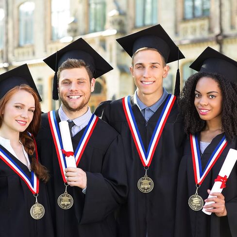 Bucherry Metal Graduation Medallion with Neck Sash Valedictorian Salutatorian Graduation Award Medal for Kids Gifts in Saudi Arabia