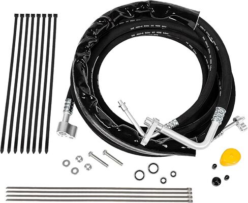 Rear AC Line Set Replacement Lines for 2015-2020 Tahoe, Yukon, Escalade Rear Auxiliary AC Hose Kit Replacement Part YSH34913 Air Conditioning Line (Stainless Steel) in Saudi Arabia