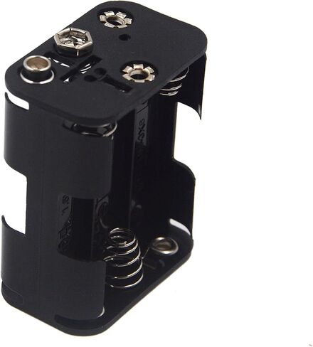 3 Pcs 6 x 1.5V (9V) AA Battery Holder Leads with 3 Pcs 9V I Type Snap Connector Plastic Housing Two Layers Battery Case in Saudi Arabia