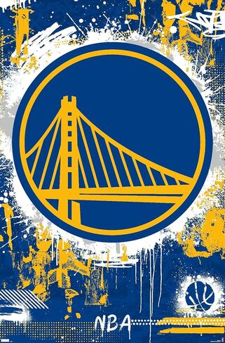 Trends International NBA Golden State Warriors - ملصق حائط بشعار الحد الأقصى 23 in Saudi Arabia