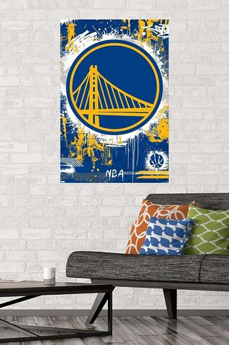Trends International NBA Golden State Warriors - ملصق حائط بشعار الحد الأقصى 23 in Saudi Arabia
