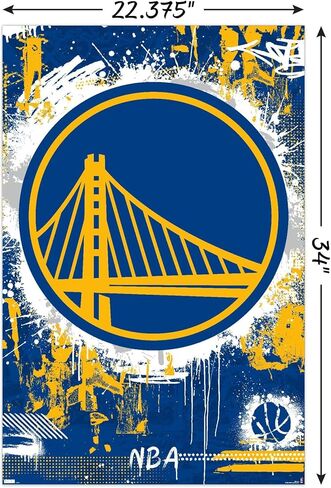 Trends International NBA Golden State Warriors - ملصق حائط بشعار الحد الأقصى 23 in Saudi Arabia