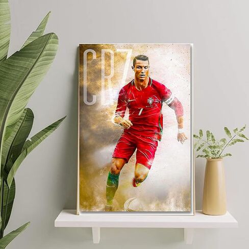Cristiano Ronaldo Posters For Walls Bedroom Hall Portugal Pop Quotes Real Madrid CR7 Jeventus Manchester - 12 x16 Inch- (Pack of 3, LAMINATED) in Saudi Arabia